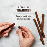 Rocco & Roxie Beef Jerky Dog Treats 1 lb | Soft Training Snacks Made in USA | High Value Beef Jerky for Dogs, Small, Large Breeds, Seniors, and Puppies | Natural Chews for Rewarding Good Behavior