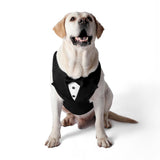 PawPleasure Dog Tuxedo Harness, Adjustable Pet Harness No Pull for Small Medium Dogs, Doggie Wedding Suit with Bow Tie Party Costume (Black, XL)