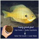 Natural Waterscapes Game Fish Food Variety | Pond and Lake Fish Food Pellets | 22 lb Bag | Feed to Bass, Bluegill, Trout, Catfish, tilapia | Floating Pellets