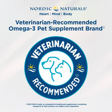 Load image into Gallery viewer, Nordic Naturals Omega-3 Pet, Unflavored - 180 Soft Gels - 320 mg Omega-3 Per Soft Gel - Fish Oil for Dogs with EPA &amp; DHA - Promotes Heart, Skin, Coat, &amp; Immune Health
