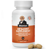 Whiskopia Hip and Joint Supplement for Dogs, Joint Pain Relief Supplement with MSM, Glucosamine, Chondroitin, Support Mobility, Health Chews for Dog, 120 Chews