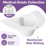 TrelaCo 25 Pack Urine Hats for Toilets Stool Sample Collection Kit Urine Collection Hat Urine Collector Specimen Cups Pee Urine Sample Cup Containers for Women and The Elderly, 27oz/ 800cc