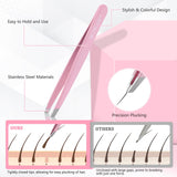 7 Pcs Eyebrow Tweezers for Women Facial Hair, Tweezers Set for Eyebrows, Stocking Stuffers for Women Teen Girls, Basket Stuffers, Christmas Birthday Small Gifts for Teen Girls Mom Her