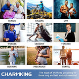 CHARMKING Compression Socks for Women & Men (8 Pairs) 15-20 mmHg Graduated Copper Support Socks are Best for Pregnant, Nurses - Boost Performance, Circulation, Knee High & Wide Calf (S/M, Multi 41)