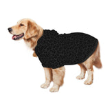 Dog Hoodie Dog Sweater Hooded Cold Weather Clothes Dog Sweatshirt Dark Gray Black Leopard Cheetah Print Outfits for Small Medium Large Dogs