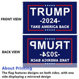 Donald Trump 2024 Flag - Take America Back Flag, 3x5FT, 2 PACKS. Re-Elect Trump outdoor indoor Decor1