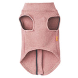 Gooby Zip Up Microfiber Fleece Dog Sweater - Pink, Medium - Warm Double Layered Soft Microfiber Fleece Step-in Dog Jacket for Small to Medium Dogs