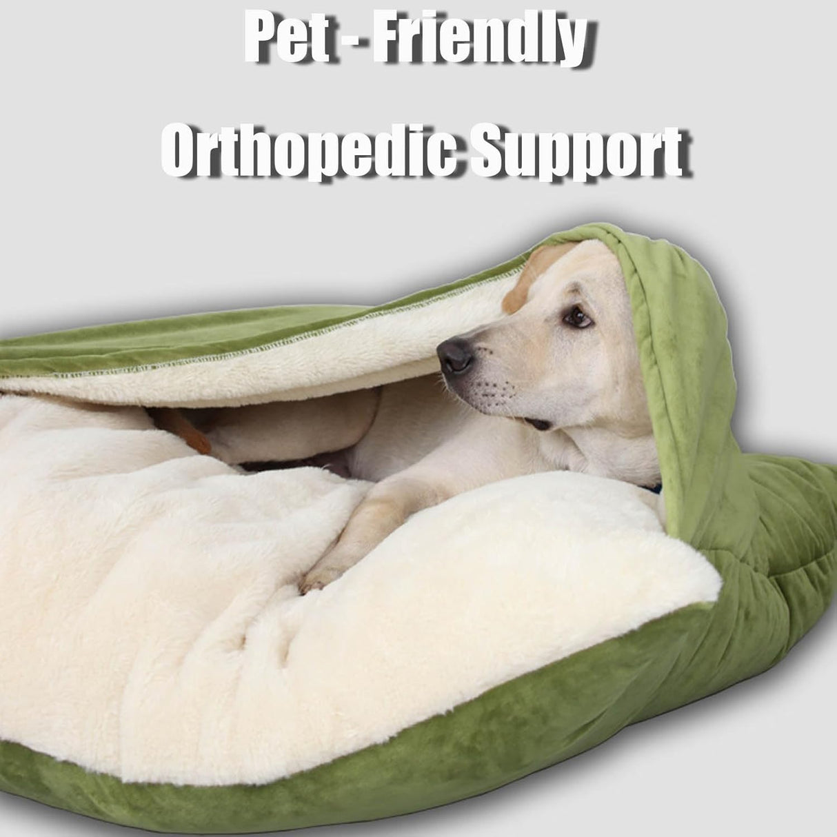 Snuggle Burrow Bed, SnuggleBurrow Removable Covered Burrow Dog Bed, Dachshund Bed Cave, Washable Indoor Pets Sleeping Bag for Small Medium Large Size Pet (Grey,X-Large)