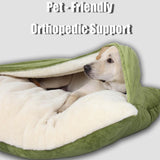 Snuggle Burrow Bed, SnuggleBurrow Removable Covered Burrow Dog Bed, Dachshund Bed Cave, Washable Indoor Pets Sleeping Bag for Small Medium Large Size Pet (Grey,X-Large)