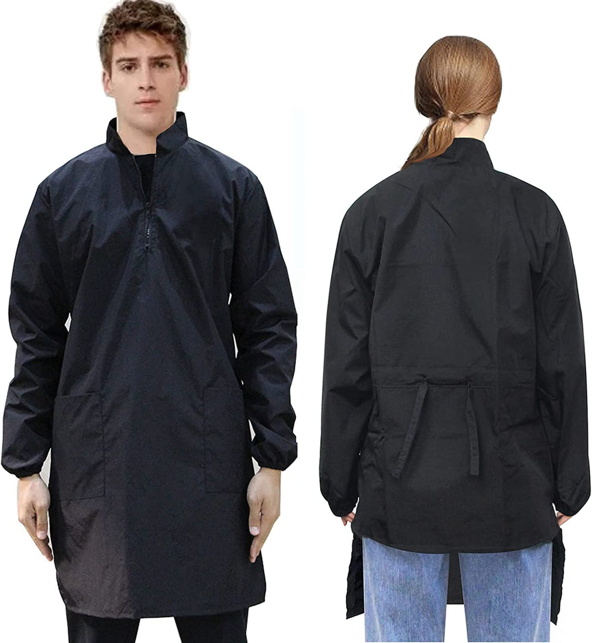 Gliitatu Dog Grooming Smock Barber Jackets for Women Men Pet Cat Groomer Smock Hairdresser Smock Apron