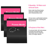 ProWax MiniFit Filters Hearing Aid Supplies (3 Packs/18 pcs) ProWax MiniFit Replacement Hearing Aid Wax Guard Filters