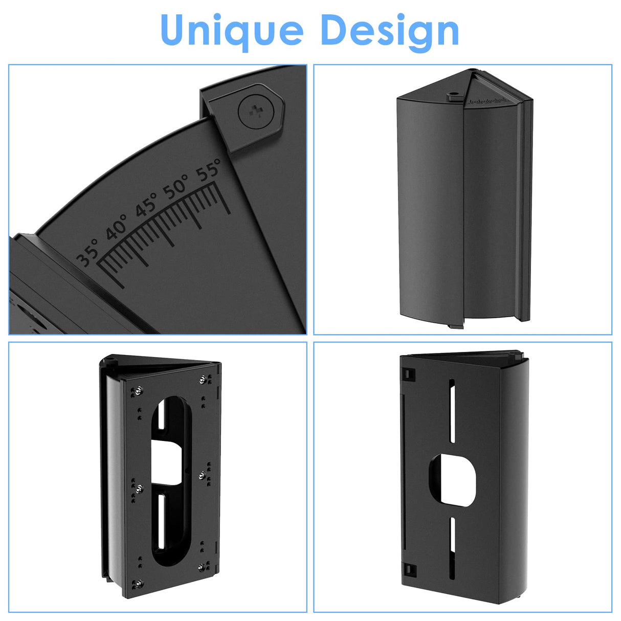 RIOVO Adjustable 30 to 55 Degree Doorbell Angle Mount Compatible with Ring/Blink Video Doorbell/Battery Doorbell, Replacement Angle Adjustment Adapter Mounting Bracket Wedge Kit