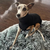 HowlyWoof Sweatshirt for Vizsla/Weimaraner/Poodle/Dalmatian/German Dog, Reflective Sleeveless Warm Cotton Clothes for Big Dogs (Black, XXX-Large(Chest 31''. back26''))