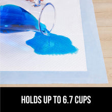 Load image into Gallery viewer, Gorilla Guard Disposable Puppy Pads, 100 Count 22x22 in, 5 Layer Pee Pads for Dogs, Absorbent Diaper Changing Pad, Dog Potty Training Supplies, Quick Dry Pet Housebreaking Essentials for Puppies
