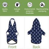 Keep Your Pets Warm and Cozy with Dog Sweatshirt and Winter Clothing, Navy Nautical Anchor Pets wear Hoodies