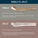 Wag Split Elk Antler, Naturally Shed, Long Lasting for Aggressive Chewers, Large (Best for Dogs 30-45 lbs)