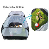RAZL Ranch Small Animal Playpen Chicken Brooder with Cord Access Port, Portable Pop Up Pet Playpen with Detachable Base, for Indoor & Outdoor Use, Foldable Playpen, Comes with Silicon Pet Bowl