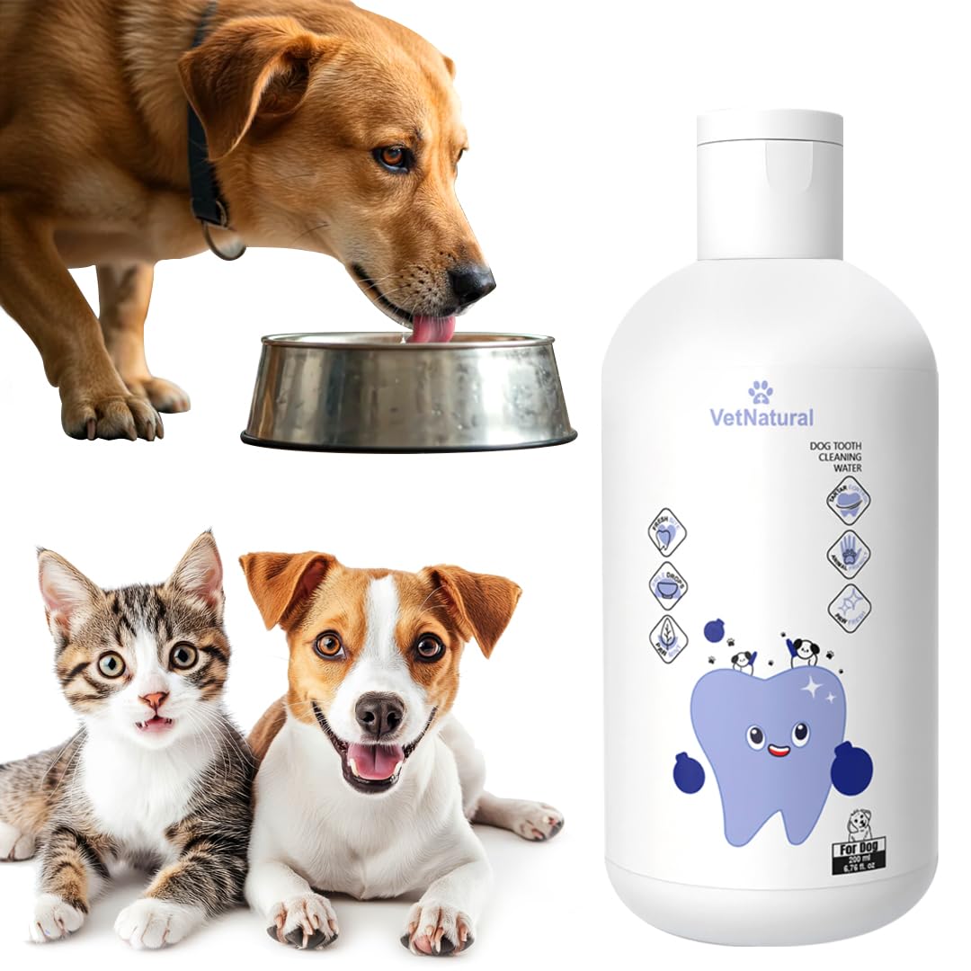 PawBright Dental Plus, Dog Dental Plus Water Natural, Odorless & Flavorless Formula to Fight Tartar Promote Healthy Gums, Easy Daily Use for All Pet 1pcs (8.45oz)