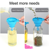 Foldable Silicone Funnel Set (4 Pack) – Collapsible Small & Large Funnels for Kitchen, Water Bottles & Liquid Transfer – Food Grade