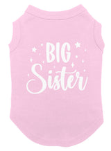 Big Sister - Older Sis Siblings Dog Shirt (Pink, Small)