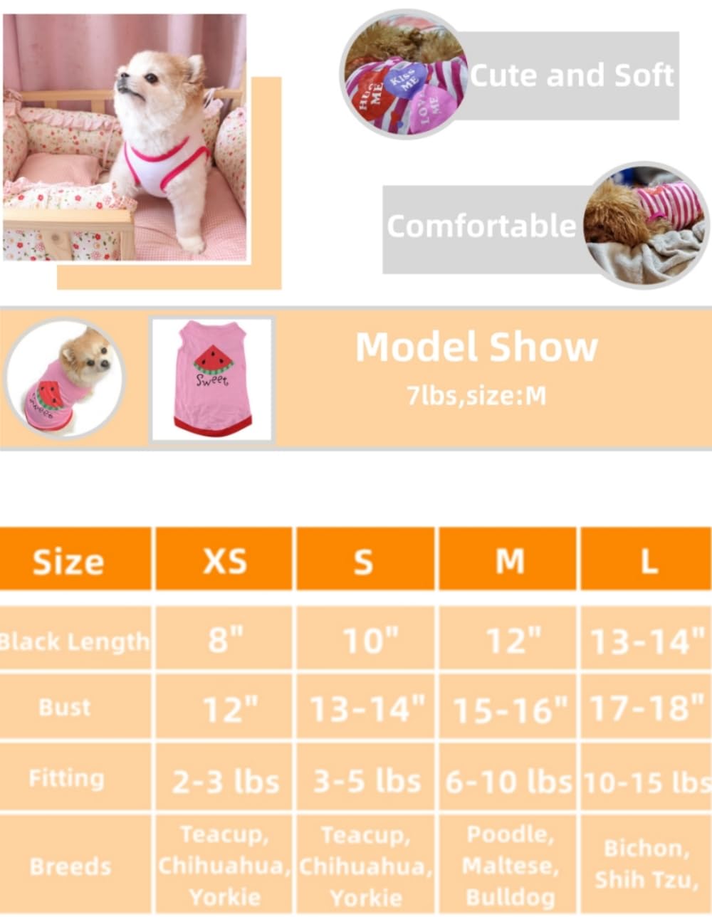 Small Dog Clothes for Boys Dogs Shirts Cat T Shirts Security French Bulldog Clothes Cute Oufits Doggy Apparels Yorkie Costume