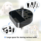 LEIBOU H-Shape Pet Grooming Table Arm with Tool Holder Noose and Clamp for Dogs and Cats Heavy Duty Aluminum Alloy Frame with 35.4” Adjustable Height and 36.2” ~ 50” Adjustable Width
