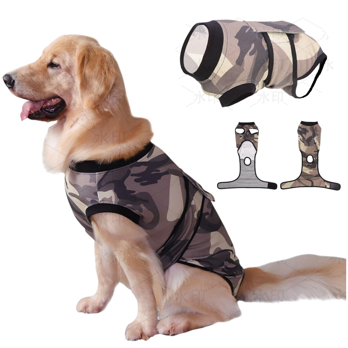 PET Glam Recovery Suit for Dogs Cats, After Surgery, Alternative E-Collar Dog CAT. PET Shirt Breathable Abdominal Wounds, Neuter Cotton, Prevent Licking Onesie Surgical (Green, XXL)