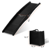 Outvita Dog Ramp, 61" Folding Pet Ramp for Car, SUV, Truck, Bed, Easy Access for Large Dogs Weight Bearing up to 150 Lbs, Non-Slip Step Surface, Lightweight Portable
