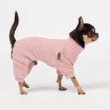Fitwarm Turtleneck Knitted Dog Sweater Puppy Pajamas Thermal Doggie Winter Clothes Knitwear Pet Coats Cat Apparel Pink XXL