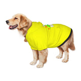 Personalized Pet Sweatshirt, Custom Dog Clothes Hooded with Pocket, Customize Hoodies for Dogs, Puppy, Cat,XXL, Yellow