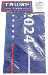 Trump 2024 Blue Premium Quality Heavy Duty Fade Resistant 12x18 12"x18" Double Sided Rough Tex Knit Nylon Boat Flag Banner Grommets