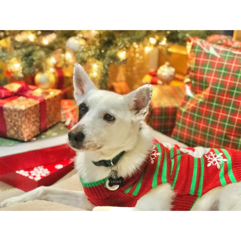 NACOCO Thick Snowman Dog & Cat Sweater - Xmas, New Year, Christmas Pet Clothes (Small, Thick Snowman)