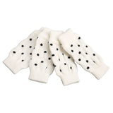 Pssopp Dog Leg Warmers Knitted, 4Pcs Winter Warm Socks Knitted Dog Leg Hock Protector Pet Elbow Protective Sleeve for Dogs