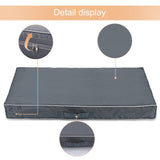 Chinchilla Waterproof Heavy Dog Bed Cover Washable, with Zipper Opening Fillable Universal Dog Bed Replacement Cover.Cover Only (XXX-Large, Gray)