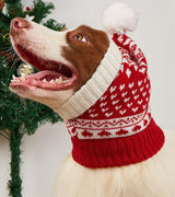 MaruPet Dog Hat & Scarf Set, Knitted Pet Christmas Winter Warm Caps, Cute Accessories Neck Ear Warmer Hood & Warm Scarf, Party Decoration for Cat & Dog, Fit for Small G-red Hearts Small