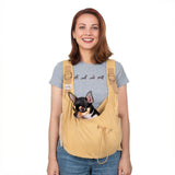 Dog Sling Carriers for Small Dogs,Carrier Sling for Cats and Puppy up to 15 lbs,Carrying Wrap Front Backpack Cat Sling,Adjustable Chest Pet Sling