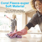 12PCS Kitchen Towels Dish Cloths, Reusable Cleaning Rags 10x6in