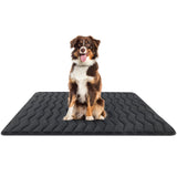 Bubble bear Dog Crate Mat - Upgraded Thick, Ultra Soft, Washable & Anti-Slip Kennel Pad for Small/Medium/Large Dogs, Dark-Hued to Hide Stains (59"x35")