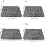 Thermal Reflection Pad for Dogs Cats, 5-Layer Self-Warming Dog Bed Mat, No-Electricity cat Heating pad, Washable Non-Slip Pet Pad, Indoor Outdoor Use for Small Medium Dogs and Cats (Gray, X-Large)