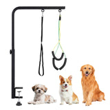 Junton Dog Grooming Arm with Heavy-Duty Clamp, 29" Height Pet Grooming Table Arm for Dogs, Grooming Restraint for Nail Trimming, Haircuts, Grooming Sessions, Easy to Use on Most Grooming Tables