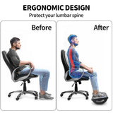 CasaZenith Foot Rest for Under Desk at Work - Ergonomic Foot Stools for Under Office Desk - Rocking Footrest with Roller Massager - Leg Rest for Chair, Computer Gaming -13" L x 9.6" W x 5" H