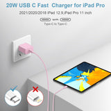 iPhone Charger, Fast Charging USB Type C ,Charge Block for iPhone 16,16 Plus, 16 Pro Max, 15, 15 Pro Max, iPad Pro/AirPods , Pink