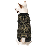 Dog Hoodie Soft and Warm Dog Hoodie Sweater Cool Norse Viking Vegvisir Runic Compass Dog Winter Coat Cold Weather Clothes for XS-XXL