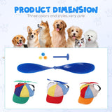 Dog Propeller Hat, Puppy Hat Propeller Baseball Hat, Adjustable Pet Cap with Ear Holes, Rainbow Helicopter Design for Cats & Dogs, Funny Baseball Costume Hats for Outdoor Walk (Orange, L)