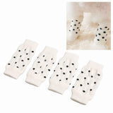 Pssopp Dog Leg Warmers Knitted, 4Pcs Winter Warm Socks Knitted Dog Leg Hock Protector Pet Elbow Protective Sleeve for Dogs