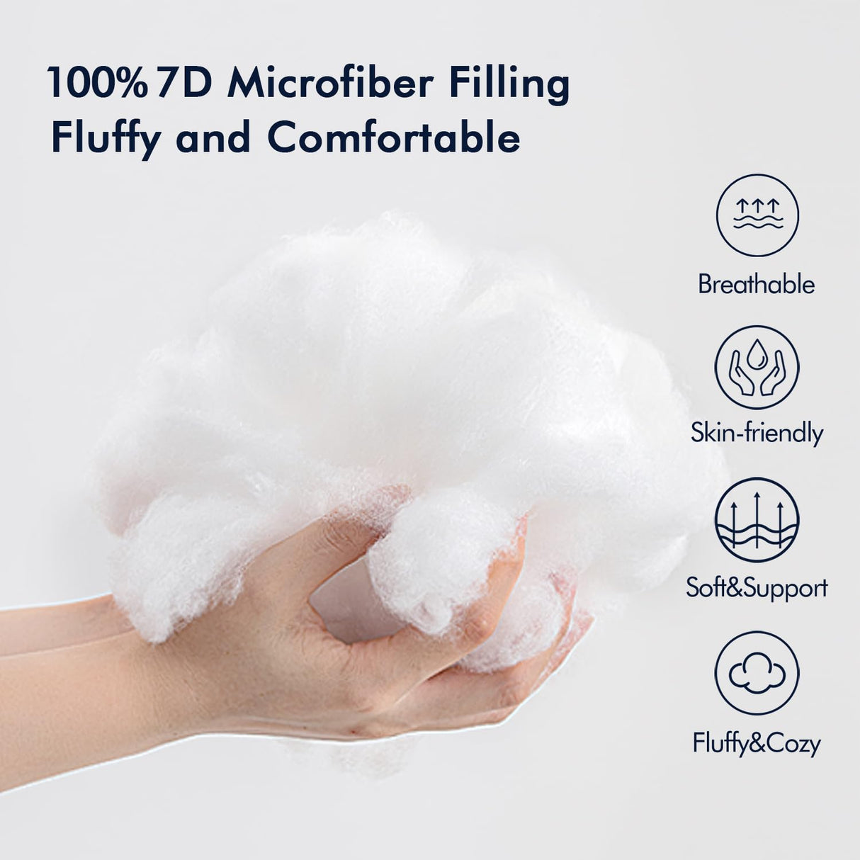 Pack of 2 18x18 Outdoor Pillow Inserts, Outdoor Throw Pillows Water-Resistant Decorative Premium Square Pillow Stuffer Sham for Porch Swing Couch Sofa Cushion Patio Furniture