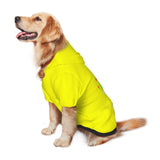 Personalized Pet Sweatshirt, Custom Dog Clothes Hooded with Pocket, Customize Hoodies for Dogs, Puppy, Cat,XXL, Yellow