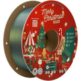 Polymaker PLA Filament 1.75mm Limited Edition 2023 Christmas Bundle, 3x1kg Silk PLA 3D Printer Filament, Print Some Christmas Gifts and Decorations (Velvet Red, Comet’s Green, Champagne Gold)