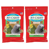 LAFEBER'S Classic Avi-Cakes Pet Bird Food, Made with Non-GMO and Human-Grade Ingredients, for Parrots (12 oz Pack of 2)