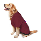 Custom Dog Hoodie Set with Name Photo,Personalized Pet Warm Sweater Hoodie for Medium Large Dogs & Cat Puppy Garnett S